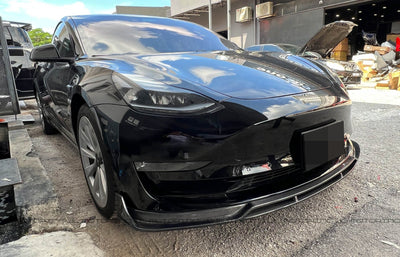 Tesla Model 3 Carbon Fiber Front Lip - JL Motoring