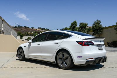 Tesla Model 3 Carbon Fiber Rear Diffuser - JL Motoring