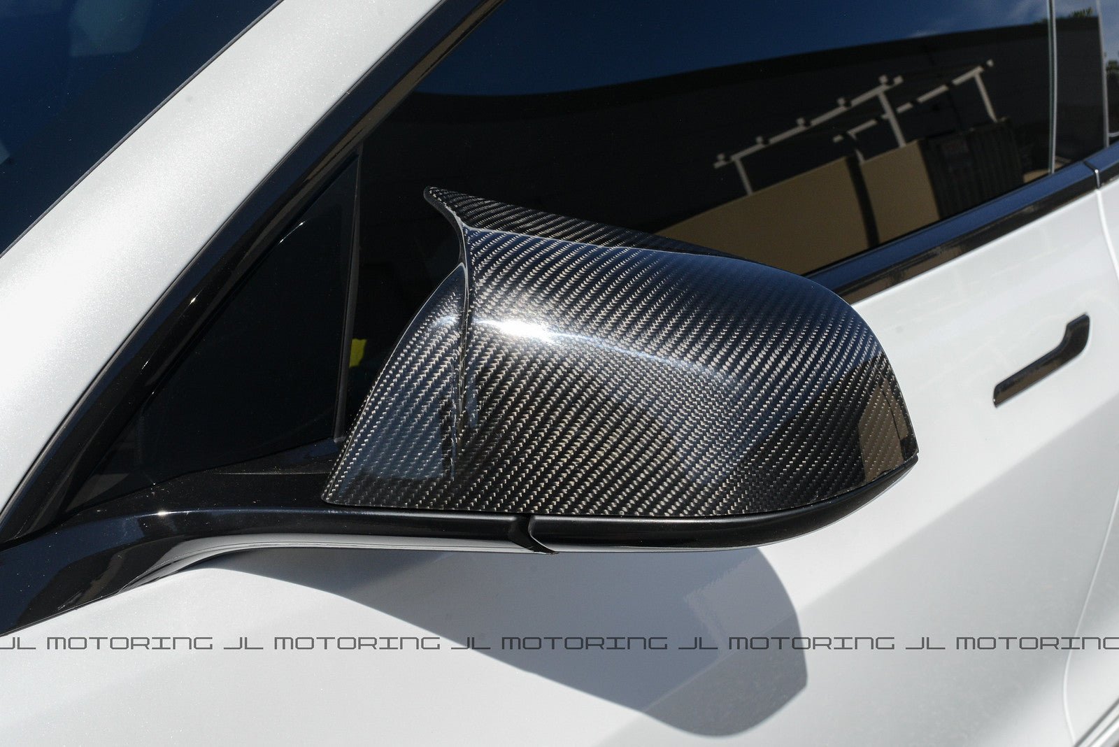 Tesla Model 3 Carbon Fiber Replacement Mirrors - JL Motoring