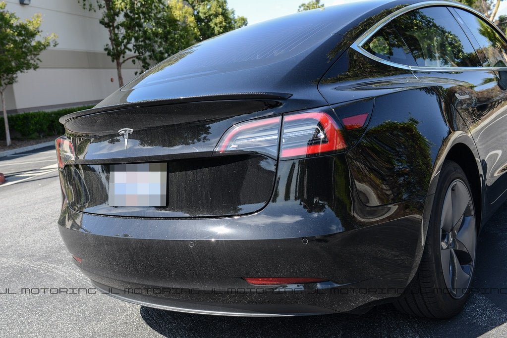 Tesla Model 3 Carbon Fiber Trunk Spoiler - JL Motoring