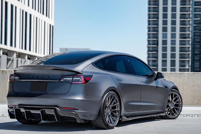 Tesla Model 3 Carbon Fiber Trunk Spoiler - JL Motoring