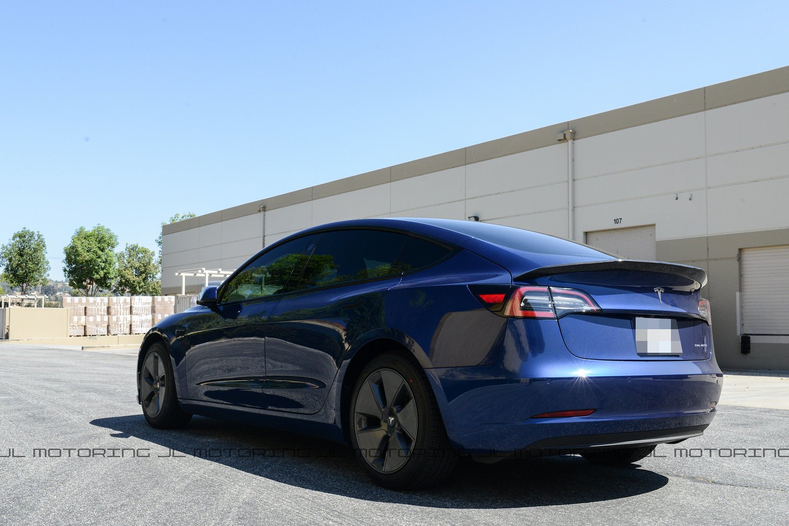 Tesla Model 3 Carbon Fiber Trunk Spoiler - JL Motoring