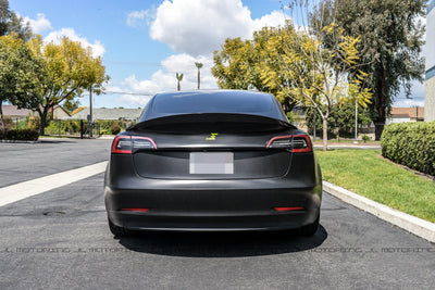 Tesla Model 3 Aero Carbon Fiber Trunk Spoiler - JL Motoring