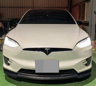 Tesla Model X Carbon Fiber Front Lip - JL Motoring