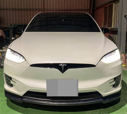 Tesla Model X Carbon Fiber Front Lip - JL Motoring