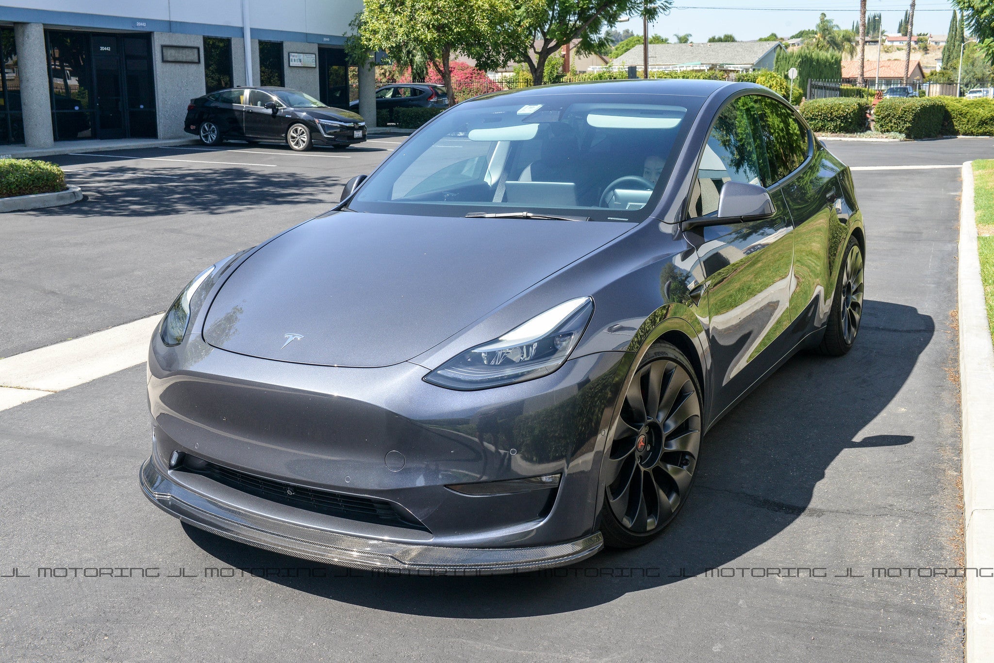 Tesla Model Y Carbon Fiber Front Lip - JL Motoring