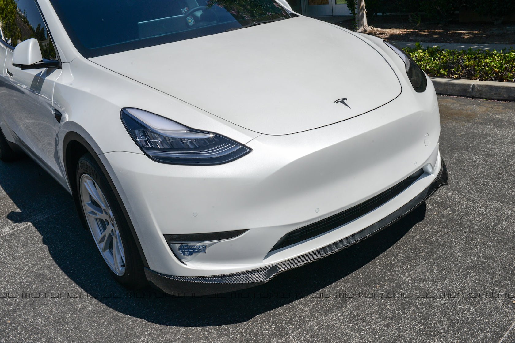 Tesla Model Y V1 Carbon Fiber Front Lip - JL Motoring