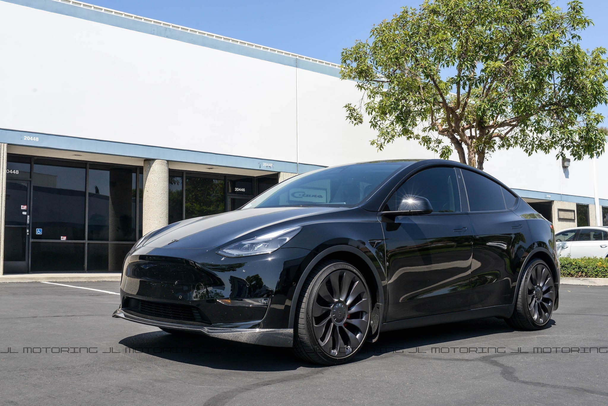 Tesla Model Y Carbon Fiber Front Lip - JL Motoring