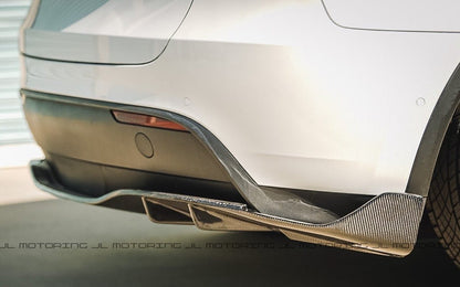 Tesla Model Y Carbon Fiber Rear Diffuser - JL Motoring