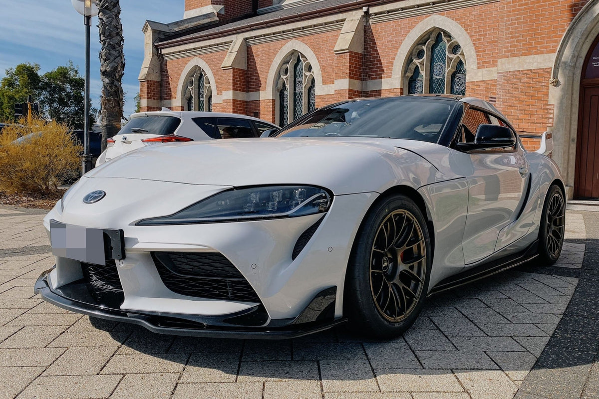 Toyota GR Supra MKV A90 V1 Carbon Fiber Front Lip - JL Motoring