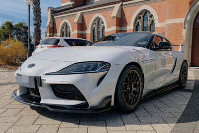 Toyota GR Supra MKV A90 V1 Carbon Fiber Front Lip - JL Motoring