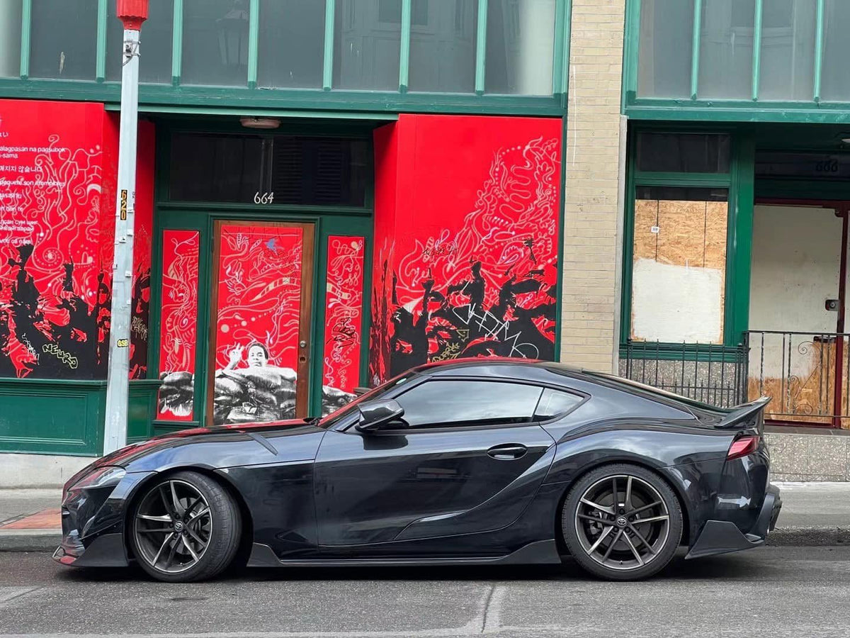 Toyota Supra MKV A90 Carbon Fiber Side Skirts - JL Motoring