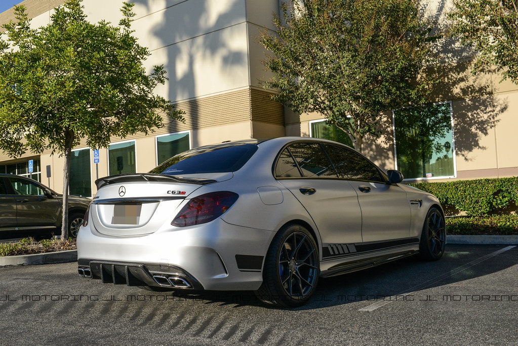 Mercedes W205 R Style Carbon Fiber Trunk Spoiler