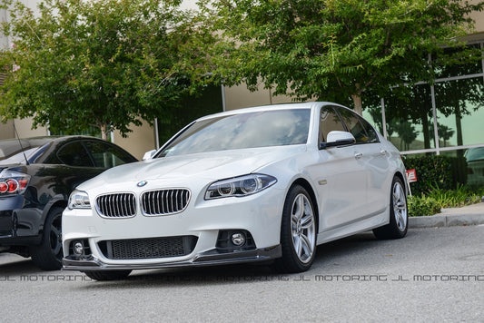 BMW F10 5 Series M Tech 3D Style Carbon Fiber Front Spoiler