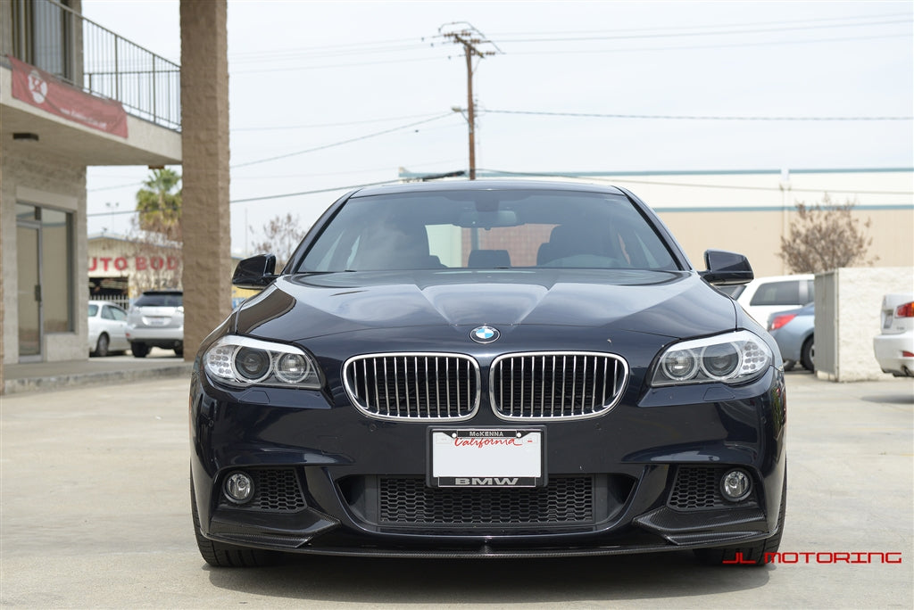 BMW F10 5 Series M Sport Carbon Fiber Front Spoiler - JL Motoring