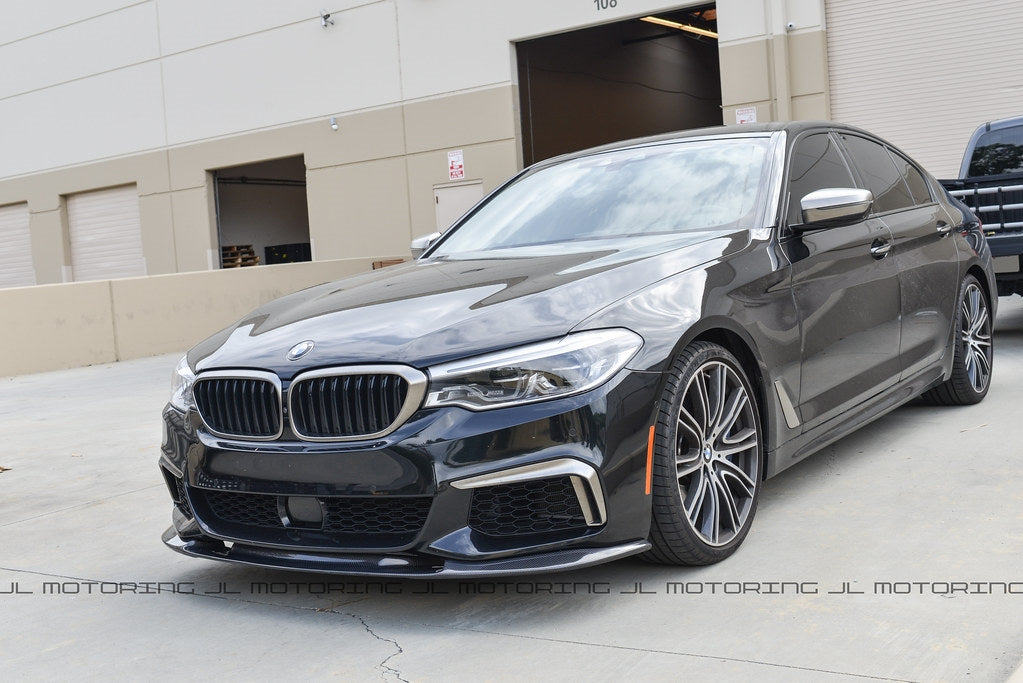 BMW G30 M Sport 3D Style Carbon Fiber Front Lip