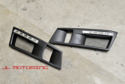 BMW F10 5 Series Fog Light Covers with LED Daytime Running Lights