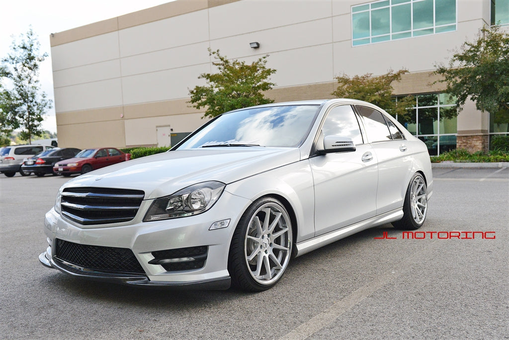 Mercedes Benz W204 C Class Carbon Fiber Front Lip