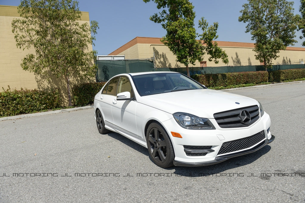 Mercedes Benz W204 C Class Carbon Fiber Front Lip