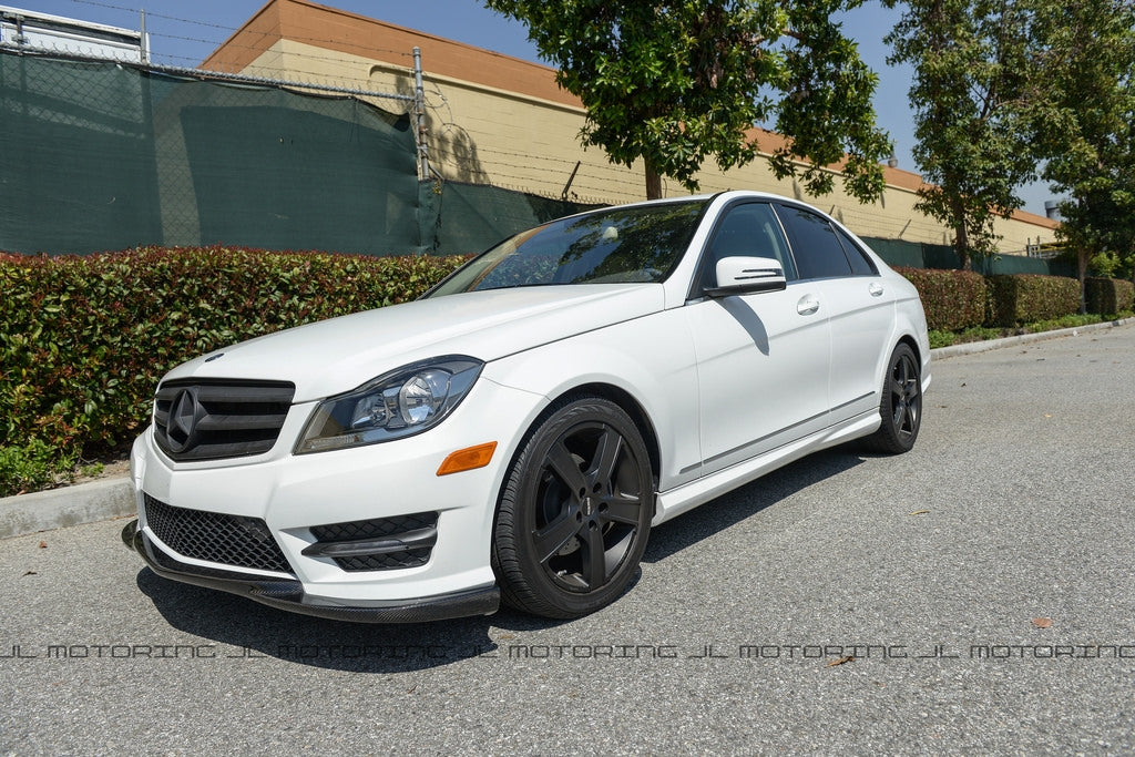 Mercedes Benz W204 C Class Carbon Fiber Front Lip
