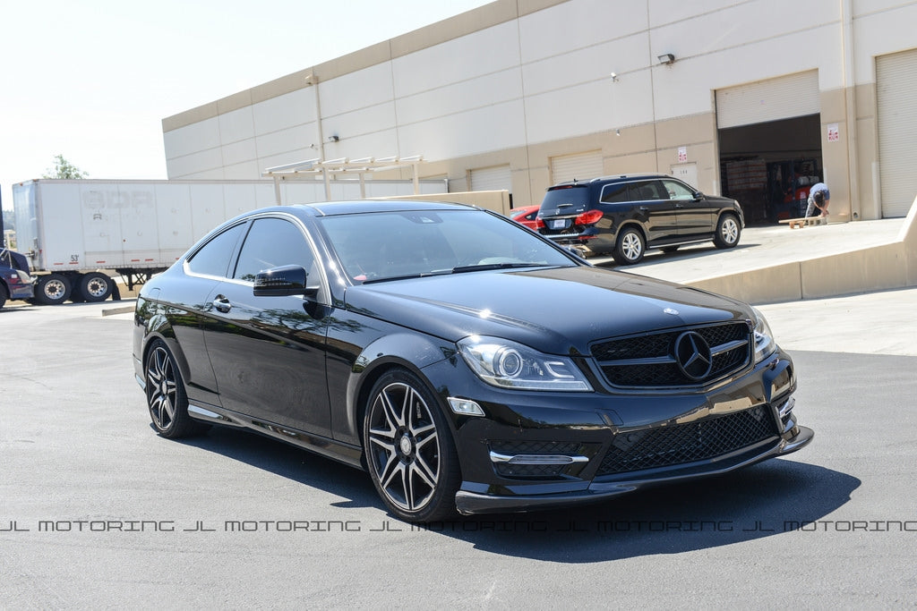 Mercedes Benz W204 C Class Carbon Fiber Front Lip