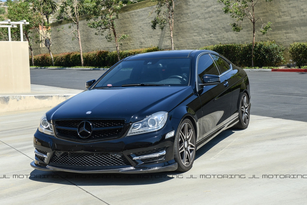 Mercedes Benz W204 C Class Carbon Fiber Front Lip