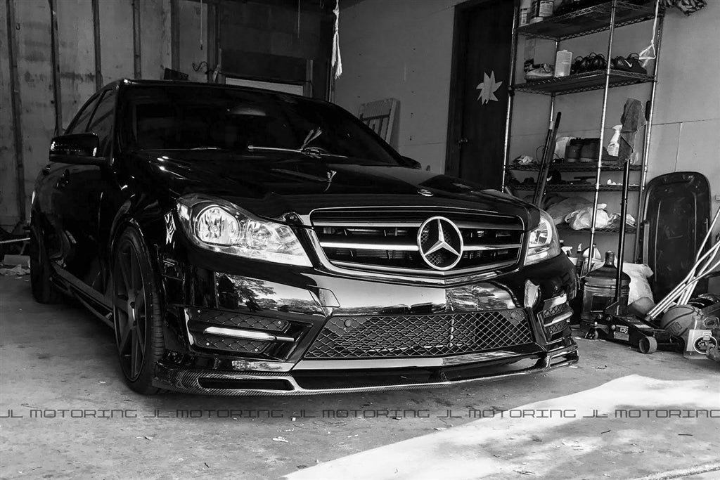 Mercedes Benz W204 C Class Carbon Fiber Front LipMercedes Benz W204 C Class Carbon Fiber Front Lip