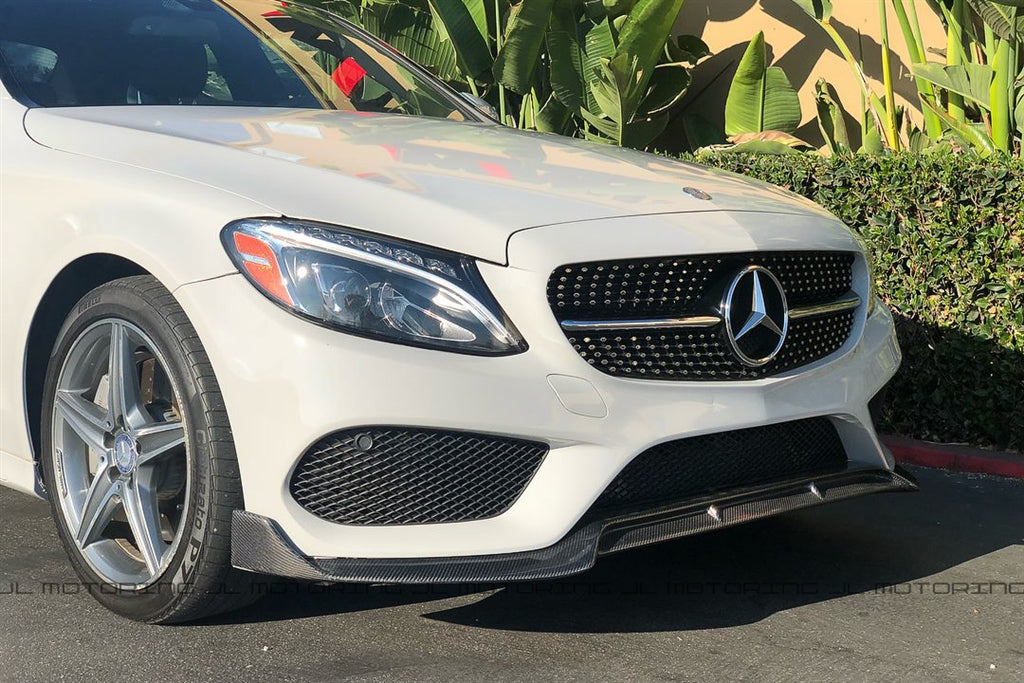 Mercedes Benz W205 C300 C450 AMG C43 Carbon Fiber Front Lip