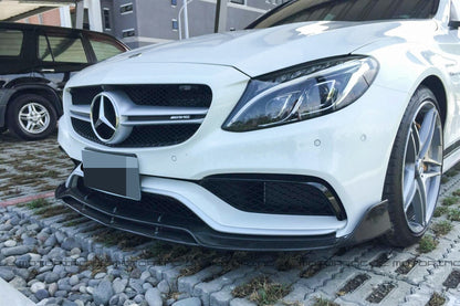 Mercedes Benz W205 C63 C63S AMG Carbon Fiber Front Lip