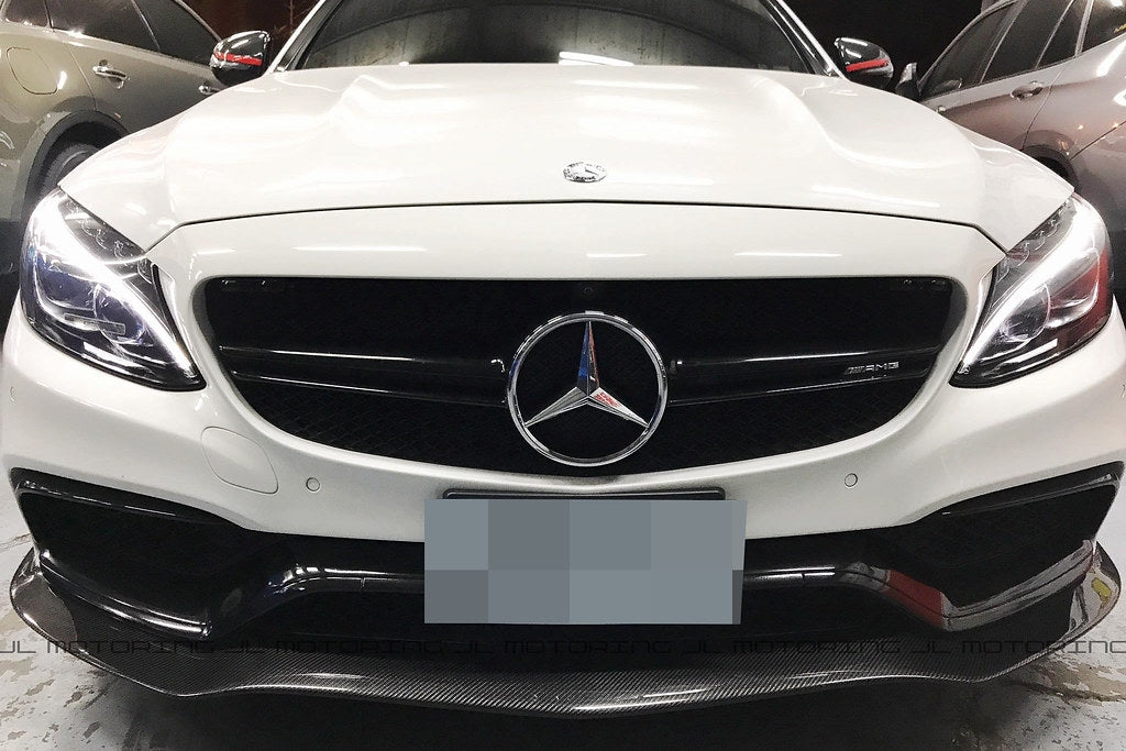 Mercedes Benz W205 C63 C63S AMG GTX Carbon Fiber Front Lip
