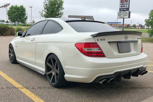 Mercedes Benz W204 C Coupe DTM Style Carbon Fiber Trunk Spoiler