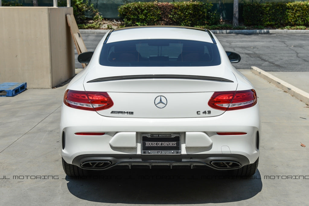 Mercedes W205 C Coupe C300 C43 C63 AMG Carbon Fiber Trunk Spoiler